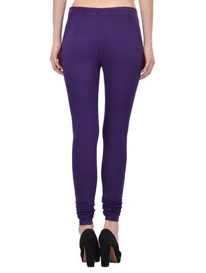purple cotton leggings - 13891100 - Standard Image - 3