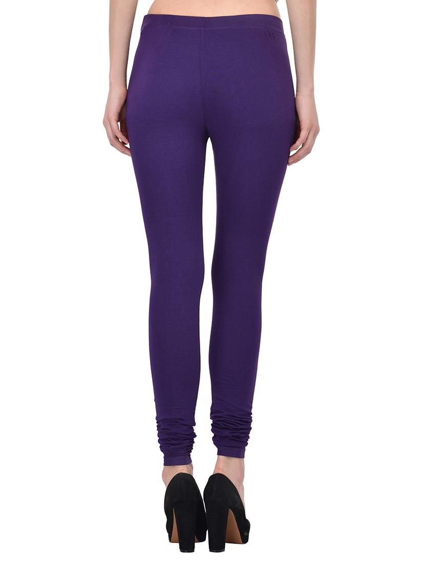purple cotton leggings - 13891100 - Zoom Image - 3