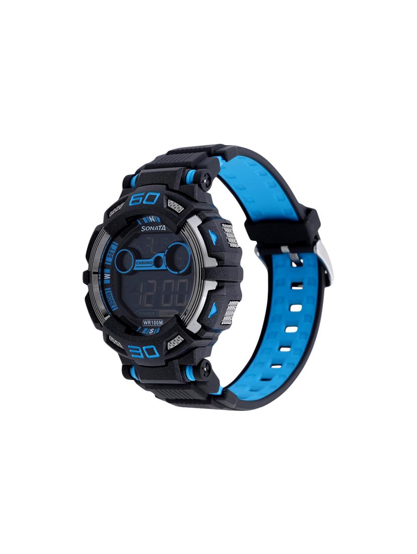 sonata multi colour dial digital watch for men - 77009pp02 - 13892082 - Zoom Image - 1