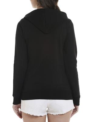 hooded neck solid sweatshirt - 13892802 - Standard Image - 3