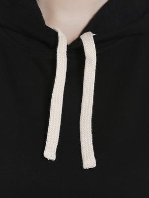 hooded neck solid sweatshirt - 13892802 - Standard Image - 4