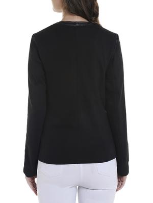 solid black cotton blazer - 13892828 - Standard Image - 3