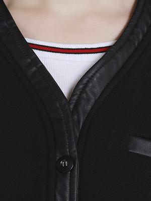 solid black cotton blazer - 13892828 - Standard Image - 4