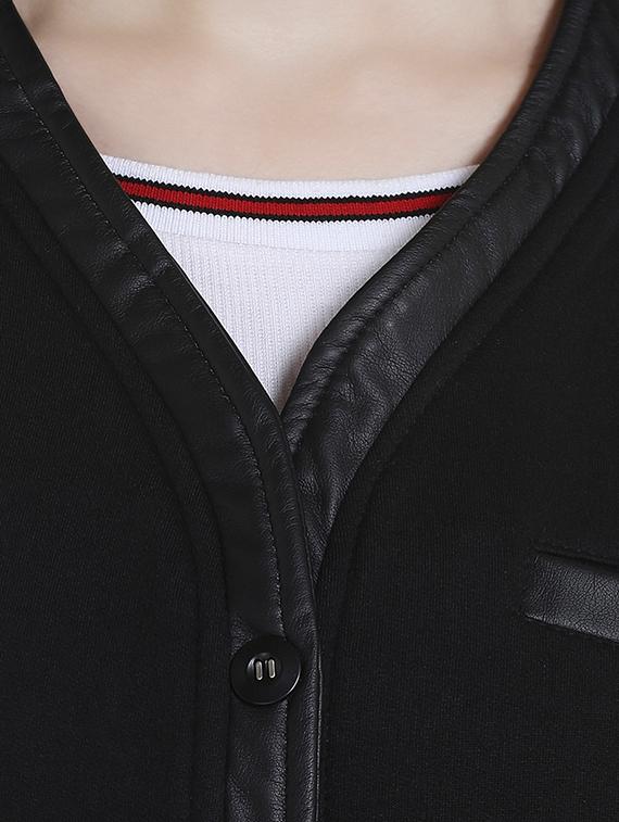 solid black cotton blazer - 13892828 - Zoom Image - 4