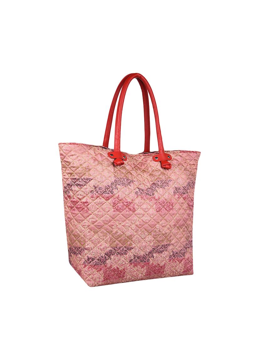 pink canvas regular handbag - 13893772 - Zoom Image - 4