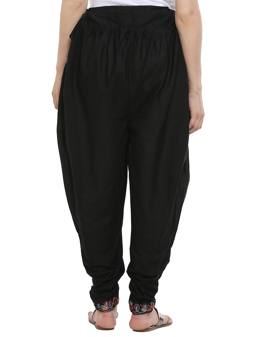 kaanchie nanggia black cotton dhoti salwar - 13897260 - Zoom Image - 3