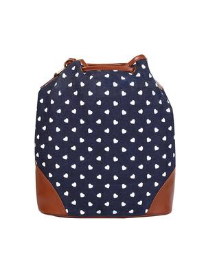 blue canvas regular sling bag - 13897925 - Standard Image - 2