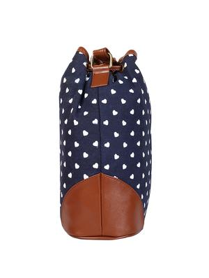 blue canvas regular sling bag - 13897925 - Standard Image - 4
