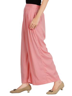 pink crepe palazzo - 13899383 - Standard Image - 2