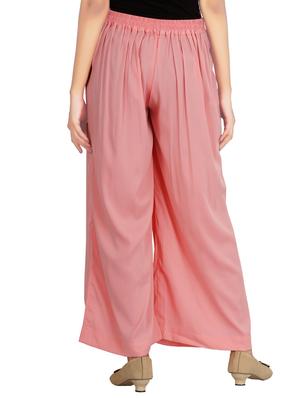 pink crepe palazzo - 13899383 - Standard Image - 3