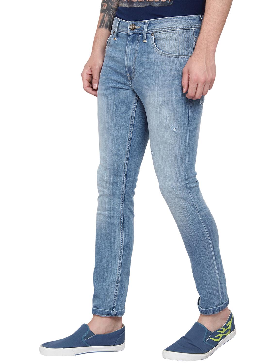 blue cotton washed jeans - 13901330 - Zoom Image - 2