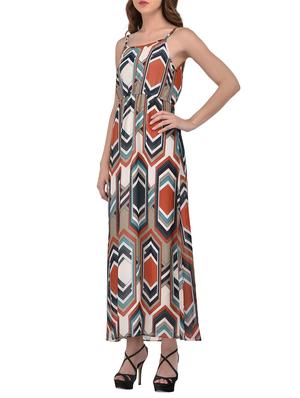 multicolored printed maxi dress - 13901468 - Standard Image - 2