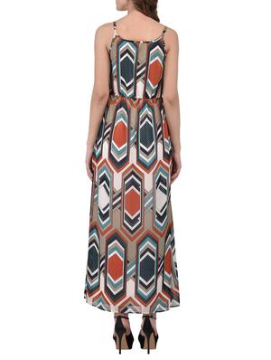 multicolored printed maxi dress - 13901468 - Standard Image - 3