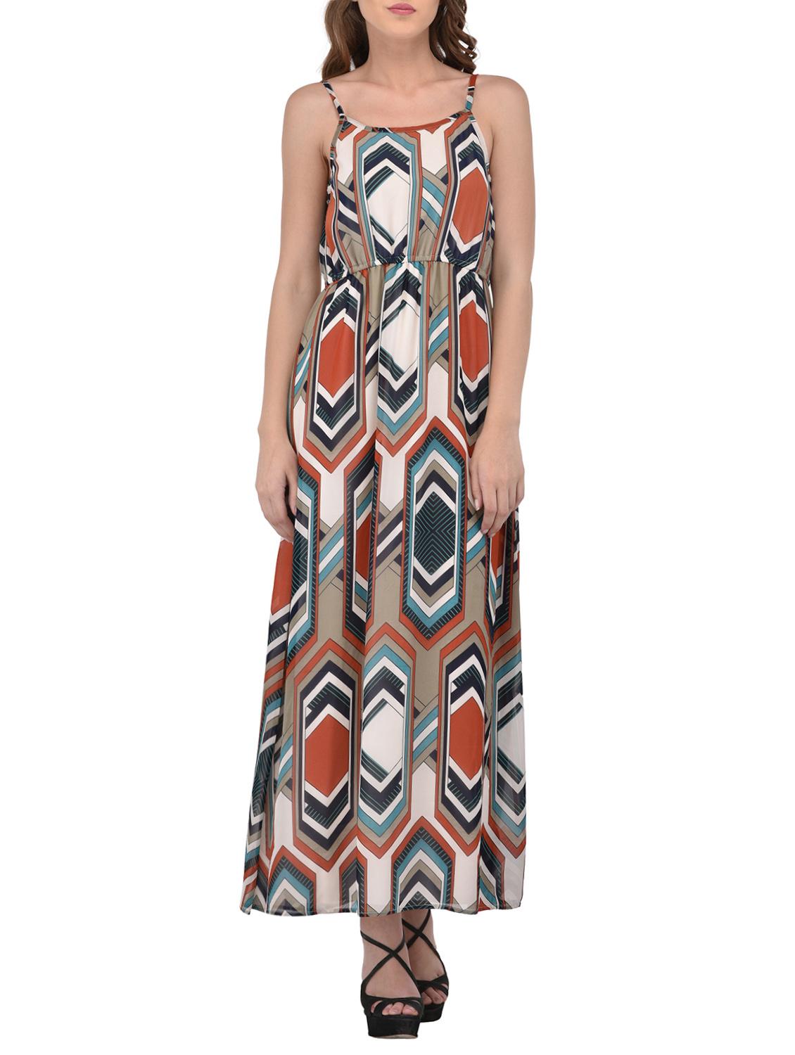 multicolored printed maxi dress - 13901468 - Zoom Image - 1