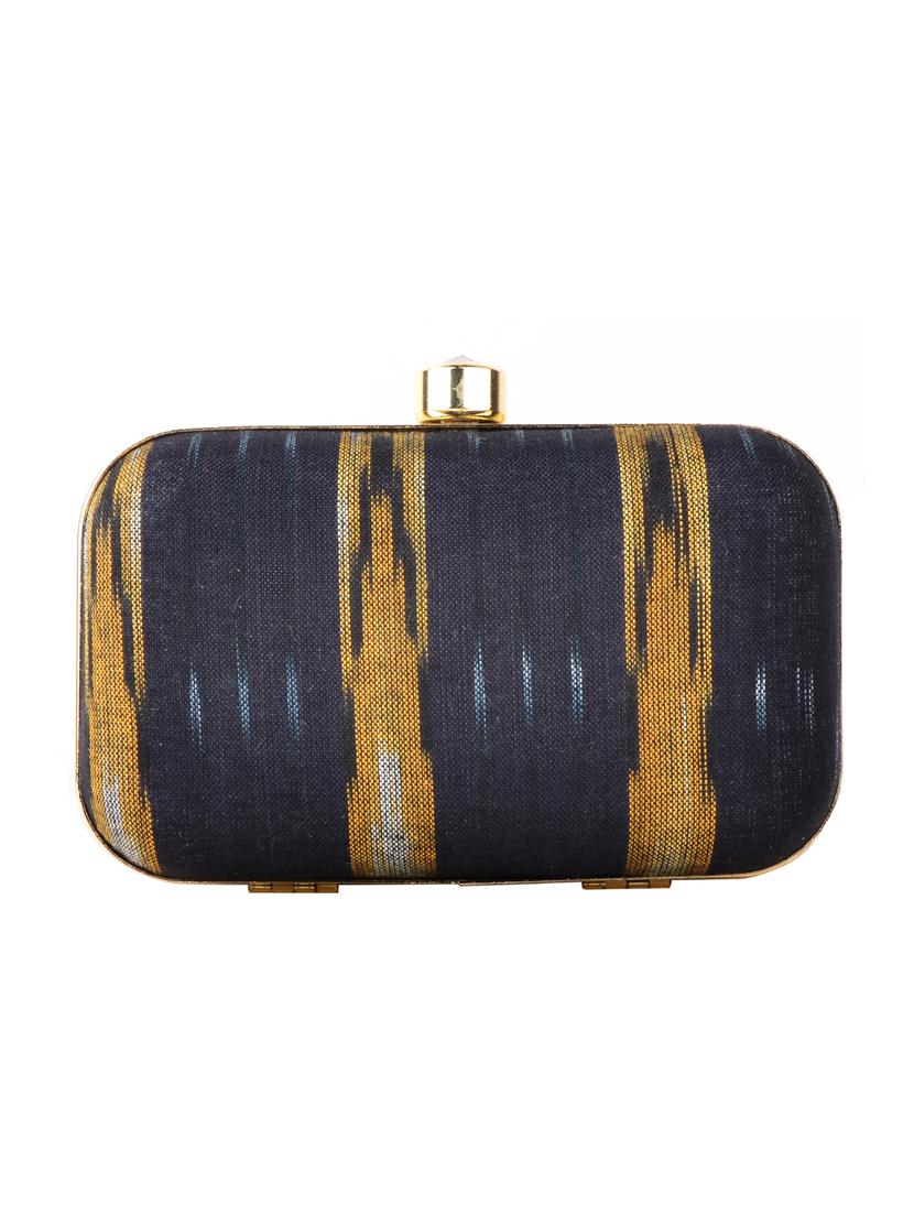 black cotton box clutch - 13902114 - Zoom Image - 1