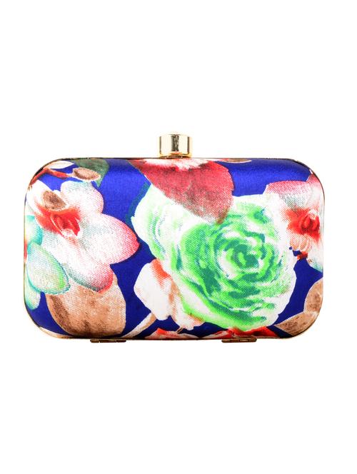 multi colored cotton box clutch - 13902136 - Standard Image - 1