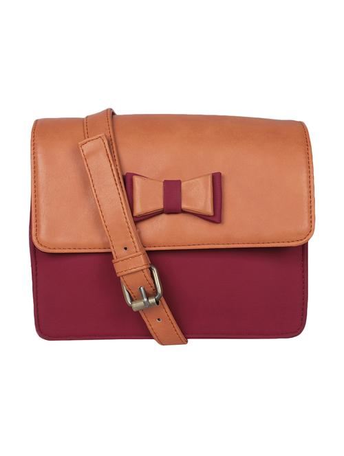 pink leatherette regular sling bag - 13902143 - Standard Image - 1