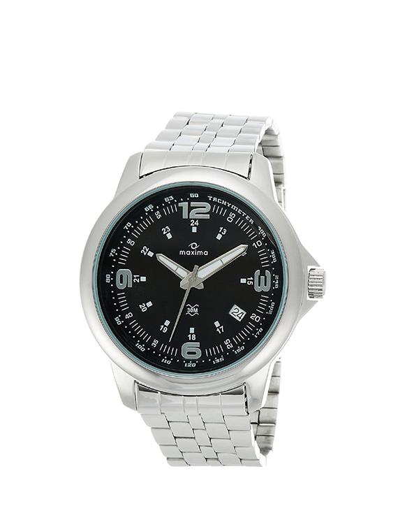 maxima black dial analog watch for men - 24111cmgi - 13911490 - Zoom Image - 1