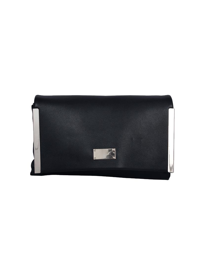 black leatherette regular sling bag - 13916832 - Zoom Image - 4