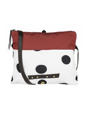 white leatherette fold over sling bag - 13916841 - Standard Image - 2