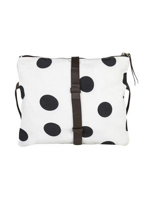 white leatherette fold over sling bag - 13916841 - Standard Image - 4