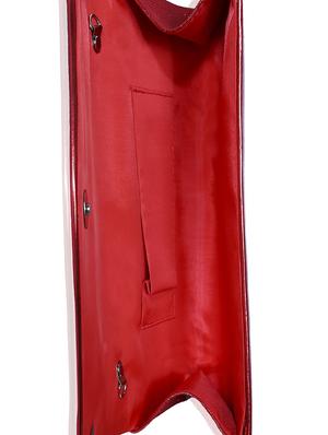 red leatherette regular clutch - 13916876 - Standard Image - 3