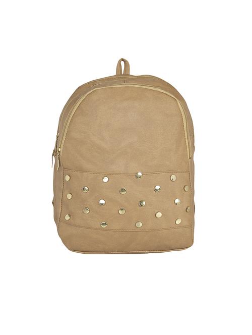 brown leatherette backpack - 13916966 - Standard Image - 1