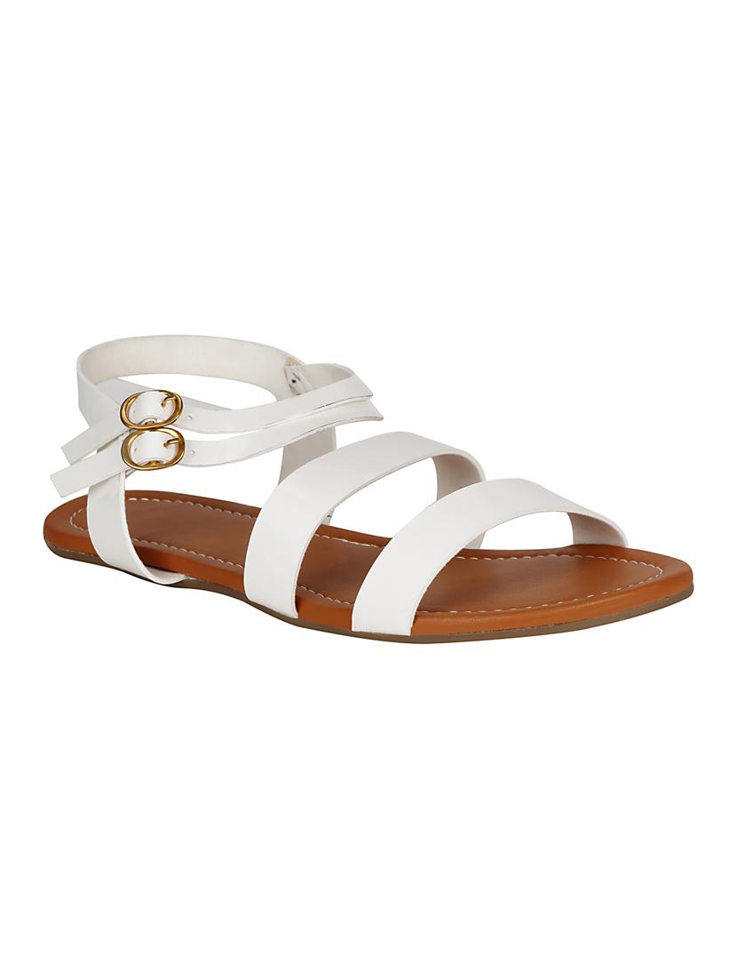 white ankle strap sandal - 13918405 - Zoom Image - 1