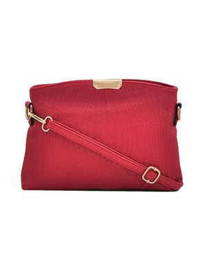 maroon leatherette handbag - 13925094 - Standard Image - 4