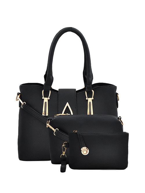 black leatherette handbag - 13925095 - Standard Image - 1