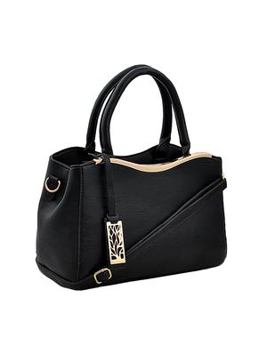 black leatherette handbag - 13925099 - Standard Image - 4