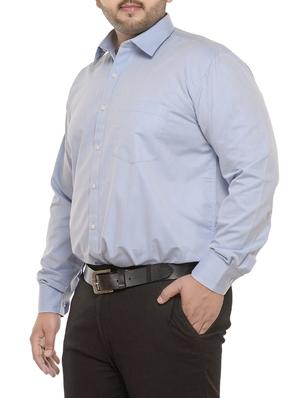 blue cotton casual shirt - 13926846 - Standard Image - 2