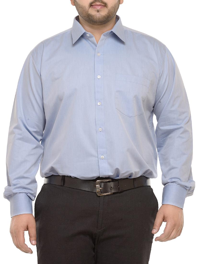 blue cotton casual shirt - 13926846 - Zoom Image - 1
