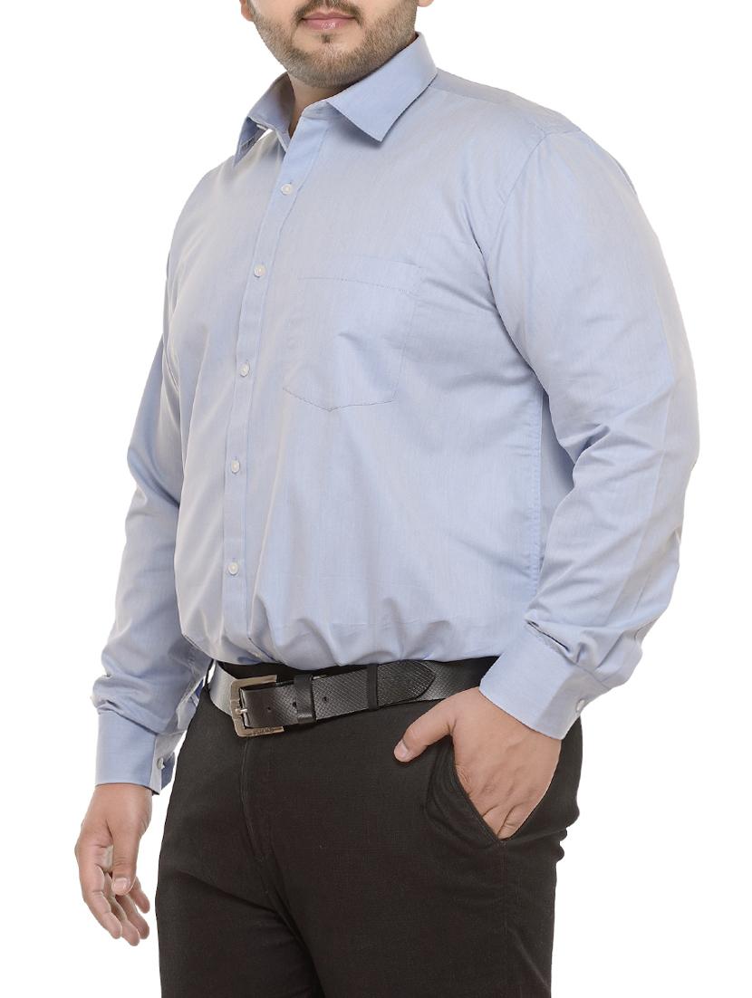 blue cotton casual shirt - 13926846 - Zoom Image - 2