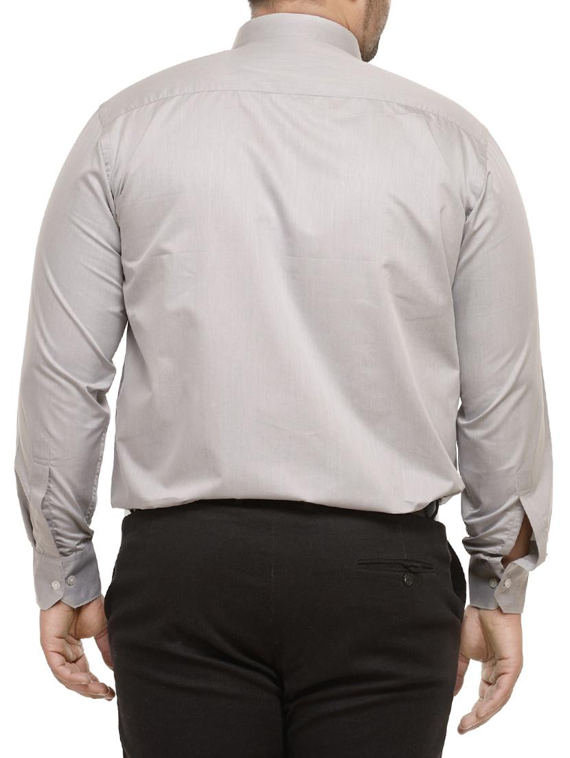 grey cotton casual shirt - 13926848 - Zoom Image - 3