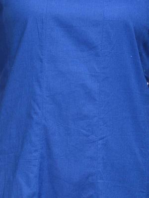 blue viscose kurta - 13927474 - Standard Image - 3