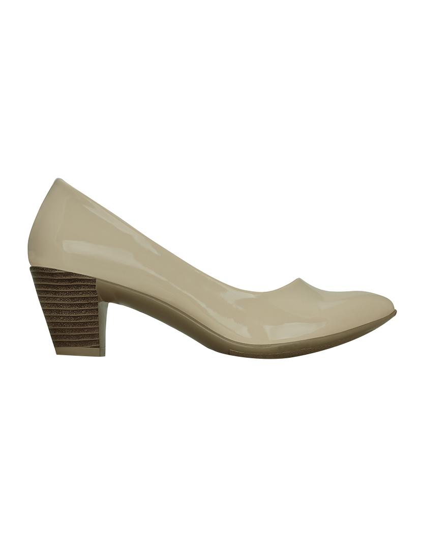 beige faux leather slip on pumps - 13937982 - Zoom Image - 2