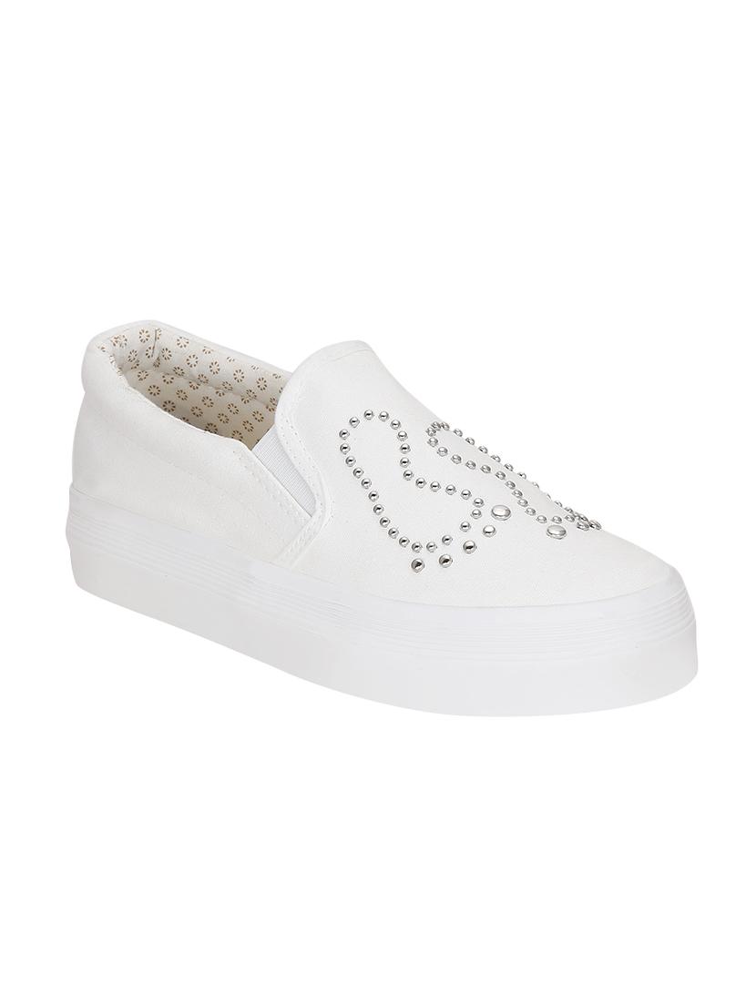 white canvas plimsolls casual shoes - 13938026 - Zoom Image - 1