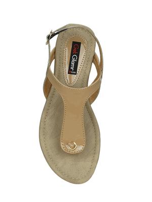 beige back strap sandal - 13938089 - Standard Image - 4