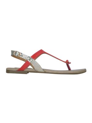 red back strap sandal - 13938092 -  Standard Image - 1