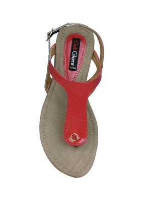 red back strap sandal - 13938092 - Standard Image - 4