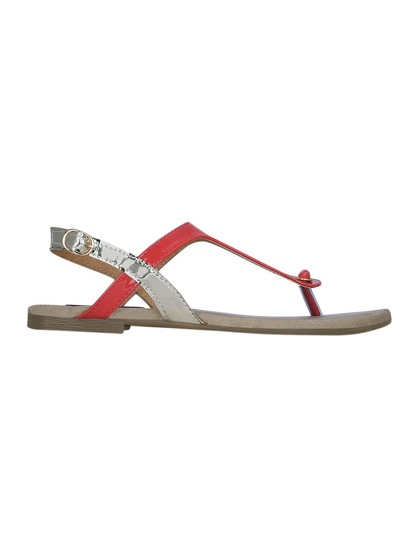 red back strap sandal - 13938092 - Zoom Image - 2