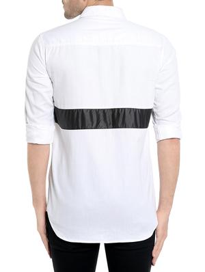 white cotton casual shirt - 13940564 - Standard Image - 3