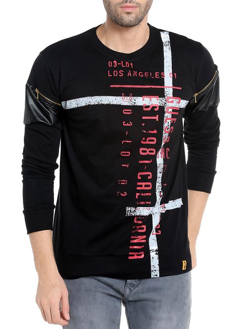 black cotton t-shirt - 13940569 - Very Small Image - 1