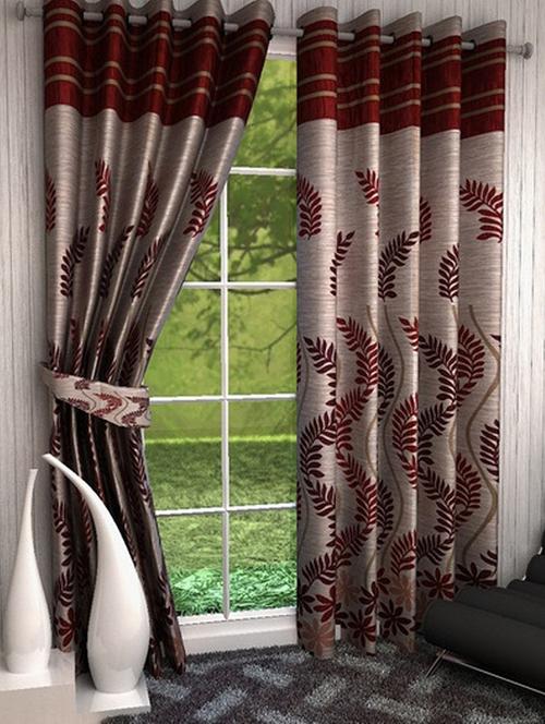 set of 2 beautiful jute door curtains (jt2-003) - 13940908 - Very Small Image - 1