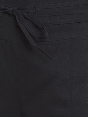 black cotton wide leg trouser - 13947142 - Standard Image - 4