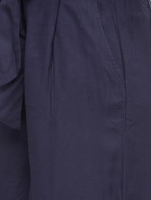 navy blue viscose trouser - 13947275 - Standard Image - 4
