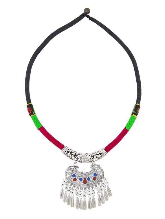 red brass tribal necklace - 13948179 - Zoom Image - 2