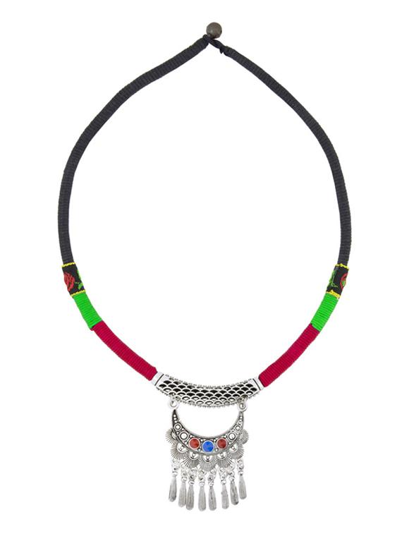 red brass tribal necklace - 13948180 - Zoom Image - 2