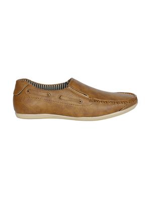 brown leatherette slip on loafer - 13959869 - Standard Image - 2